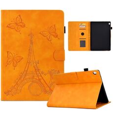 Custodia Smart Tablet in pelle goffrata per Lenovo M10 Tower (cachi)