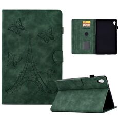Per Lenovo Tab M10 Gen 2 Custodia per tablet in pelle goffrata Tower (verde)