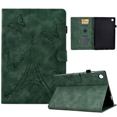 Custodia Smart Tablet in pelle goffrata per Lenovo M10 Plus Tower (verde)