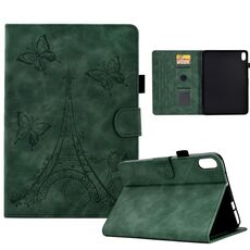 Custodia per tablet Smart in pelle goffrata per Lenovo Tab P11 Tower (verde)