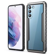 Per Samsung Galaxy S22+ 5G iPAKY Thunder Series telaio in alluminio + paraurti in TPU + custodia antiurto per PC trasparente (nero + grigio)