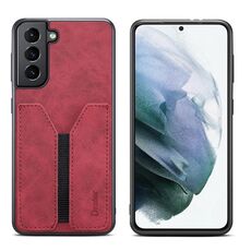 Per Samsung Galaxy S23 5G Denior DV Elastic Card PU Cover posteriore Custodia per telefono (rosso)