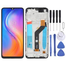 Schermo LCD OEM per assemblaggio completo di digitalizzatore Tecno Spark 7P con cornice