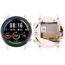 Schermo LCD originale per Xiaomi Mi Watch / Watch Color Sport / Watch Revolve Active Digitizer Assemblaggio completo con cornice (bianco)