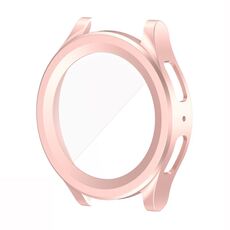 Per Samsung Galaxy Watch5 Pro 45mm PC + Custodia protettiva per orologio a iniezione di carburante con pellicola temperata (oro rosa)