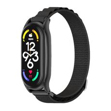 Per Xiaomi Mi Band 6/5/4/3 MIJOBS PLUS cinturino in nylon traspirante (nero)
