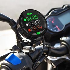 Morfayer YL-M05 5 In 1 Temperatura Ambientale Modello 9-24V LED Strumento di Modifica del Motociclo di Visione Notturna
