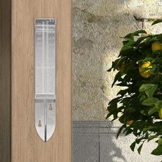 Strumento di misurazione del pluviometro da giardino in plastica trasparente da 2 pezzi (25x4,5x2,7 cm)