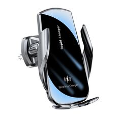 V5 15W Smart Induction Caricabatterie wireless per auto Supporto per telefono (nero)