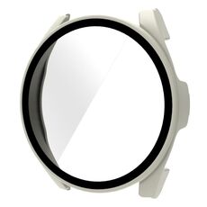 Per Xiaomi Watch S2 42mm PC + 9H Custodia protettiva integrata in vetro temperato (bianco avorio)