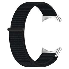 Per Google Pixel Watch Cinturino per orologio con cinturino in nylon con testa in metallo (nero)