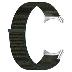 Per Google Pixel Watch Cinturino per orologio in nylon con testa in metallo (verde militare)