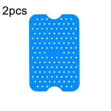 Per friggitrici ad aria NINJA DZ201 DZ401 2 pezzi di rivestimento rettangolare in silicone (blu)