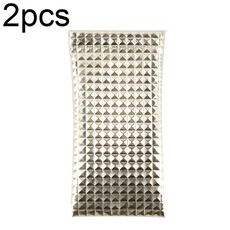 D8649-240 Custodia per occhiali impermeabile portatile da 2 pezzi in pelle PU, colore: oro