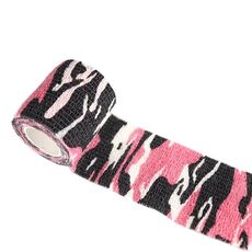 5 bende autoadesive non tessute in nastro mimetico per esterni 4,5 m x 5 cm (rosa rossa n. 12)