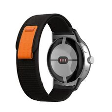 Per Google Pixel Watch Loop Black Connector Cinturino in nylon (nero)