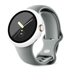 Per Google Pixel Watch Custodia protettiva per orologio integrata con cornice per PC smerigliata (bianca)