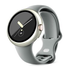 Per Google Pixel Watch Custodia protettiva per orologio integrata con cornice per PC smerigliata (Starlight Silver)
