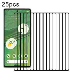 Per Google Pixel 7 25 pezzi Full Glue Full Cover Screen Protector Pellicola in vetro temperato