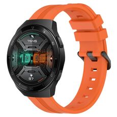 Per Huawei Watch GT 2E Cinturino Slicone a strisce concave da 22 mm (arancione)