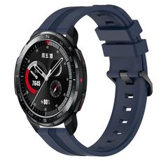 For Honor Watch GS Pro Cinturino in silicone a strisce concave da 22 mm (blu navy)