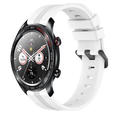 For Honor Watch Dream Cinturino in silicone a strisce concave da 22 mm (bianco)