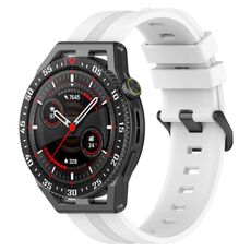 Per Huawei Watch GT3 SE Cinturino in silicone a strisce concave da 22 mm (bianco)