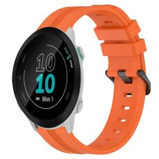 Per Garmin Forerunner 55 Cinturino in silicone a strisce concave da 20 mm (arancione)