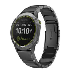 Per Garmin Enduro 26mm cinturino in acciaio inossidabile con guscio di tartaruga (nero)