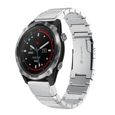 Per Garmin Descent MK2 26mm Cinturino in acciaio inossidabile con guscio di tartaruga (argento)