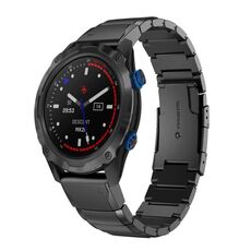 Per Garmin Descent MK 2i 26mm Cinturino in acciaio inossidabile con guscio di tartaruga (nero)