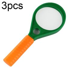Lente d'ingrandimento HD bifocale portatile da lettura per anziani 3 pezzi 3X/4X/6X/8X, specifica: 90 mm