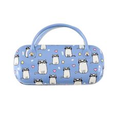 T2911 Scatola per occhiali per bambini portatile anti-stress simpatico cartone animato (azzurro)