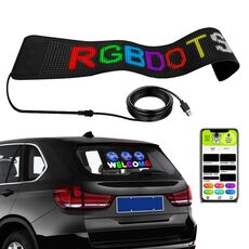 S1664RGB 390x107mm Car LED Display flessibile Controllo APP per telefono cellulare Connessione Bluetooth