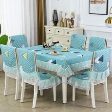 Fodera antiscivolo per tavolo da pranzo/sedia per la casa, dimensioni: 1 fodera per sedia + 1 fodera posteriore (triangolare verde)
