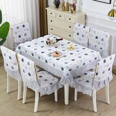 Copertura antiscivolo per tavolo da pranzo/sedia per la casa, dimensioni: tovaglie 130x180 cm (foglia d'acero grigia)