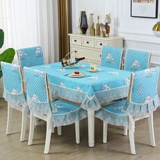 Copertura antiscivolo per tavolo da pranzo/sedia per la casa, dimensioni: tovaglie 130x180 cm (verde elefante africano)