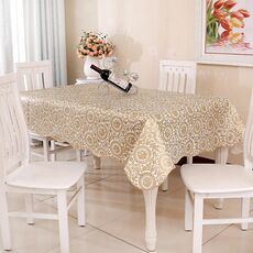 Tovaglia da tavolino PEVA resistente all'olio e all'acqua, dimensioni: 152x152 cm (abbronzatura)