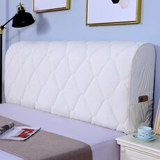 Fodera protettiva in tessuto spesso trapuntato anticollisione all-inclusive per comodino, dimensioni: 60x220 cm (beige velluto olandese)
