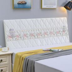 Copriletto protettivo in tessuto spesso trapuntato anticollisione all-inclusive, dimensioni: 60x220 cm (beige velluto italiano)