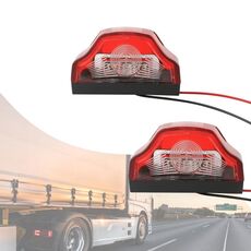 2pcs MK-198 3LED Van / Camion / Rimorchio Lampada targa a luce bianca (rossa)