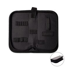 Pacchetto portaoggetti con cerniera Borsa porta attrezzi multifunzione portatile, stile: pelle B + tela