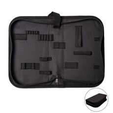 Pacchetto portaoggetti con cerniera Borsa porta attrezzi multifunzione portatile, stile: pelle C