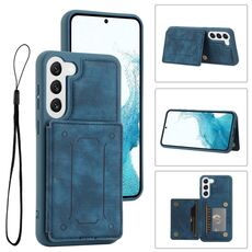 Per Samsung Galaxy S22 + 5G Dream Cover posteriore magnetica Custodia a portafoglio per telefono (blu)