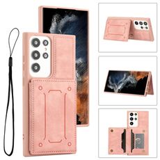 Per Samsung Galaxy S21 Ultra 5G Dream Cover posteriore magnetica Custodia a portafoglio per telefono (rosa)