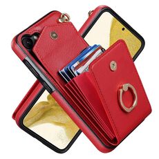Per Samsung Galaxy S23 + 5G Custodia per telefono con slot per scheda RFID (rosso)