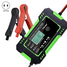 Caricabatterie intelligente per batteria moto / auto con schermo LCD, tipo di spina: spina americana