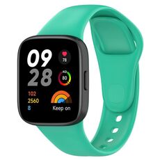 Per Redmi Watch 3 Cinturino in silicone a tinta unita tipo loop (verde menta)