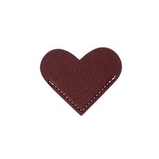 Segnalibro a forma di cuore in pelle PU portatile da 10 pezzi Mini Business Student Library (marrone)