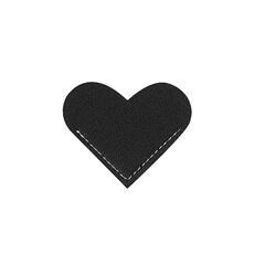 Segnalibro portatile a forma di cuore in pelle PU da 10 pezzi mini biblioteca per studenti d'affari (nero)